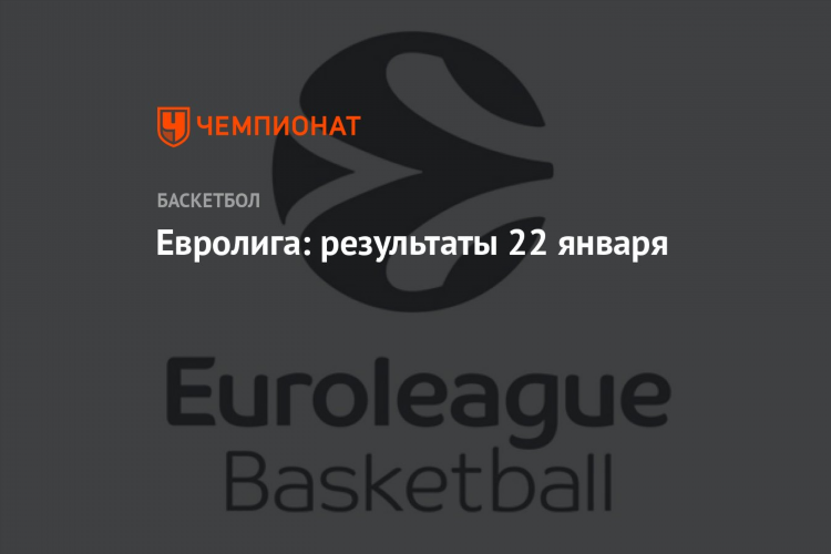 Баскетбол результаты евролиги