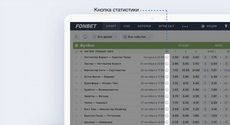 Матч центр онлайн